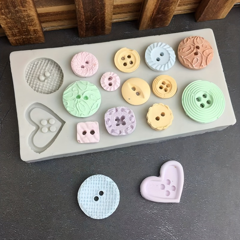 Soap Making Tutorial - Buttons Shape Silicone Mold Silicone Mold