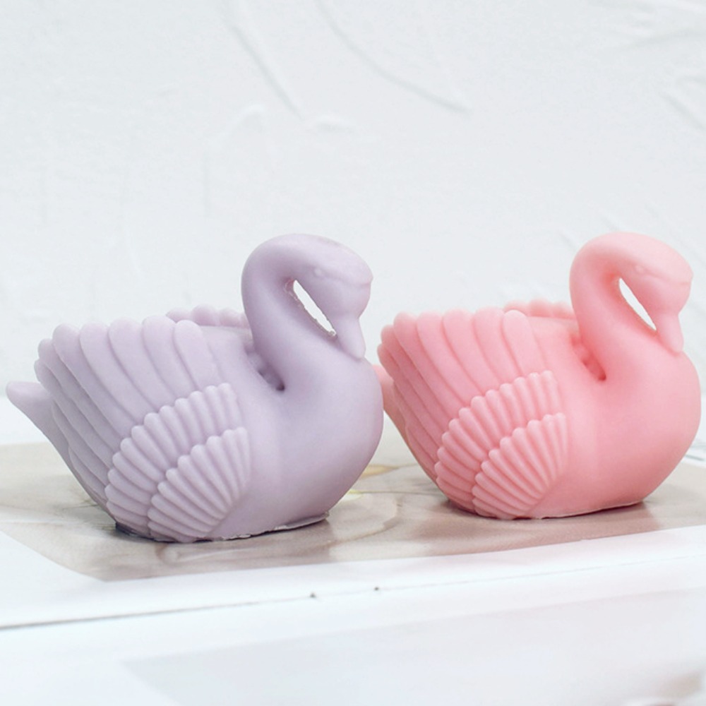 Soap Making Art - White Swan Silicone Candle Mould Cygnus