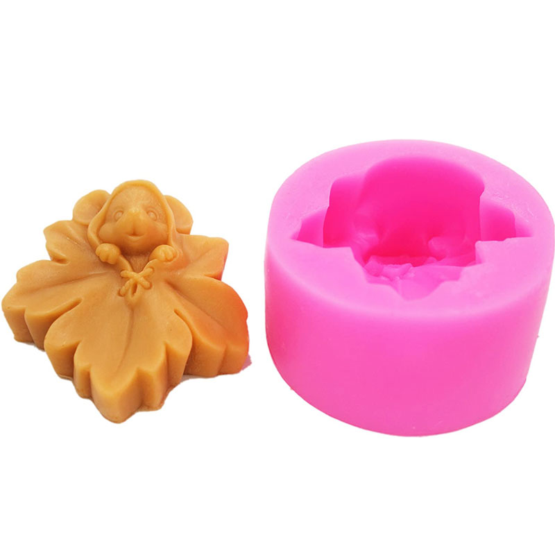 Soap Making Art - 1Pcs 3D Maple Leaf mice Mould