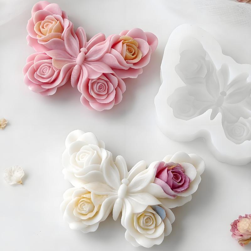 Soap Making Tutorial - DIY Rose Butterfly Form Silicone Mold