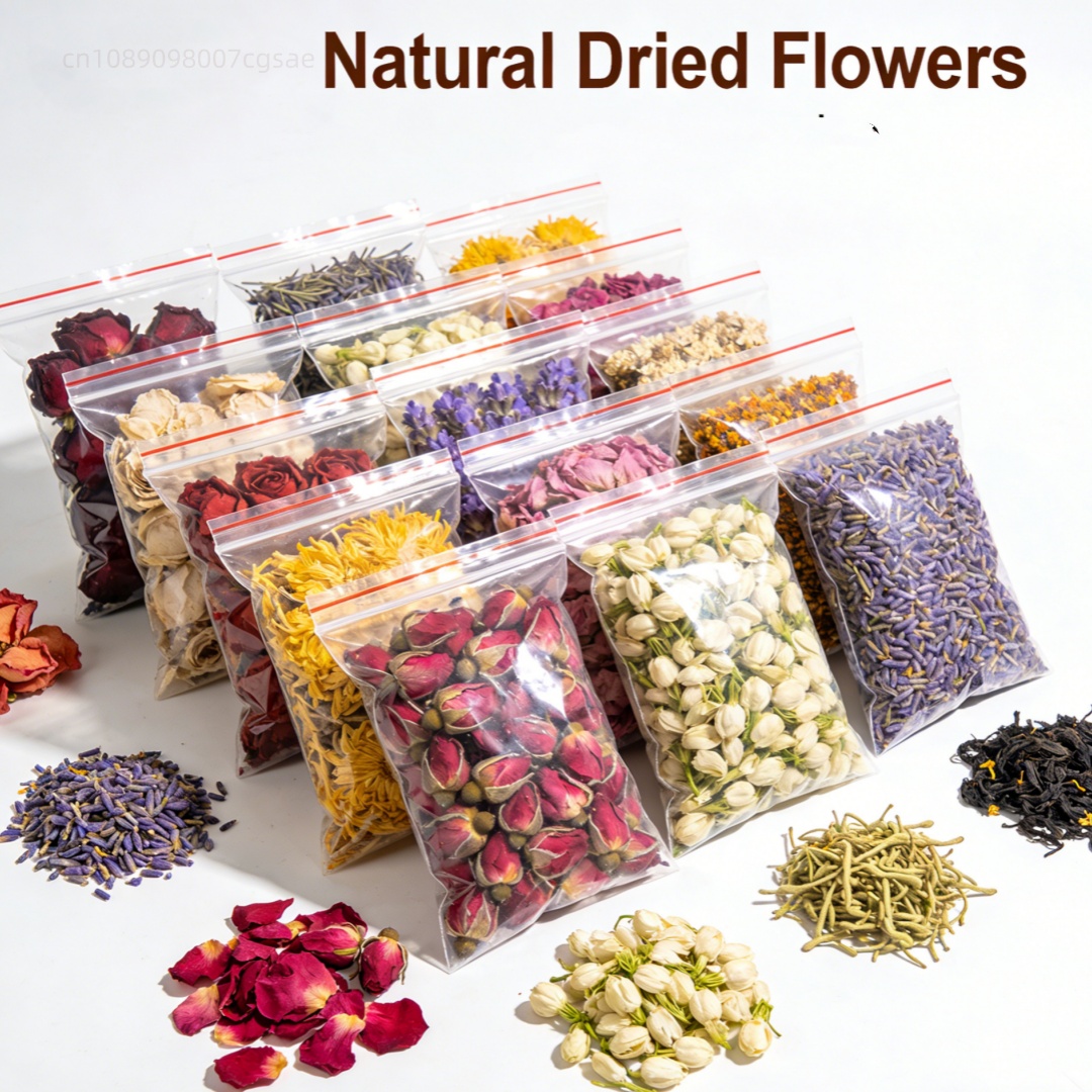 30 Bags Natural Dried Flowers  - đánh giá và giá Soap Making Kit Organic