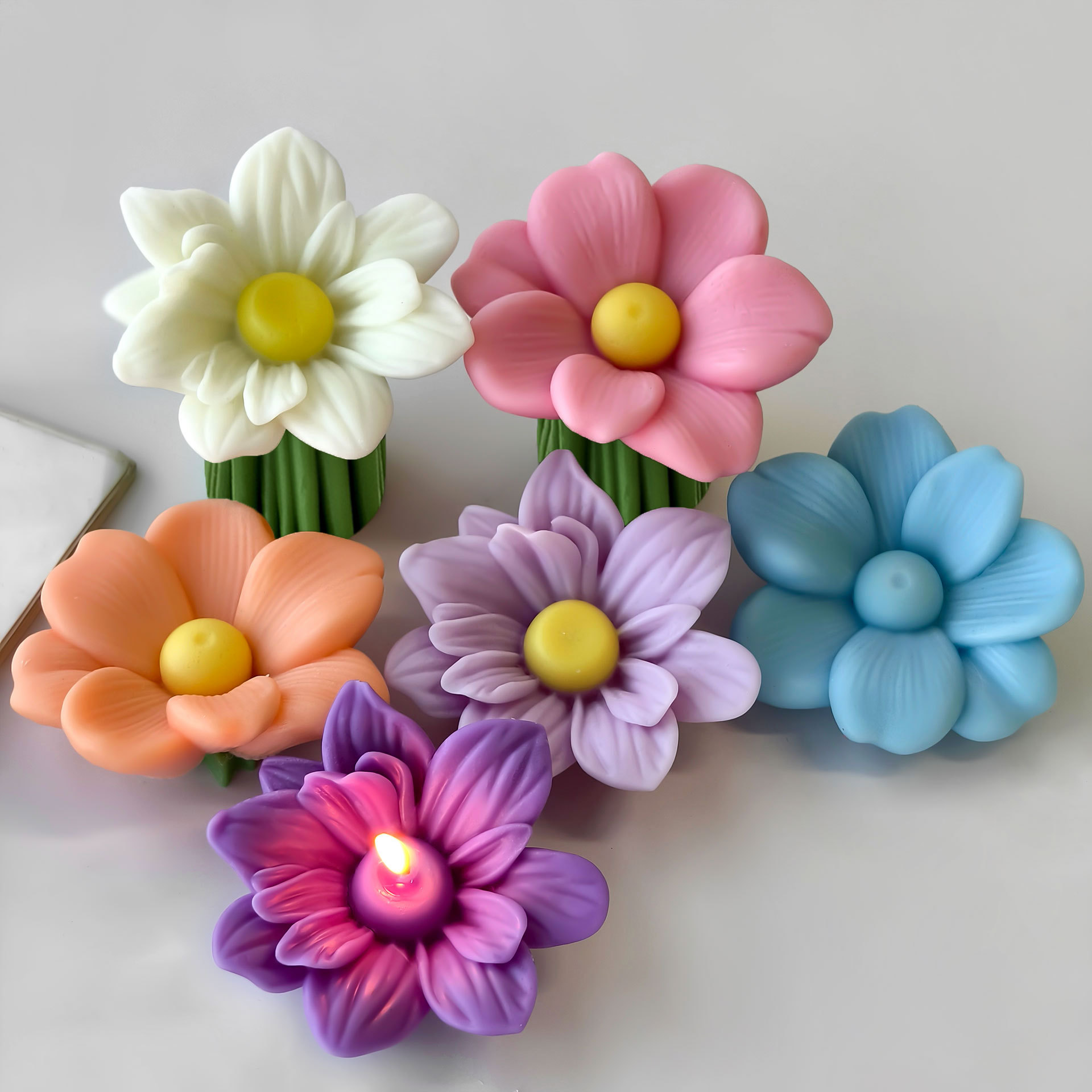 DIY Flowers Aroma Candle Silic - đánh giá và giá Soap Making At Home