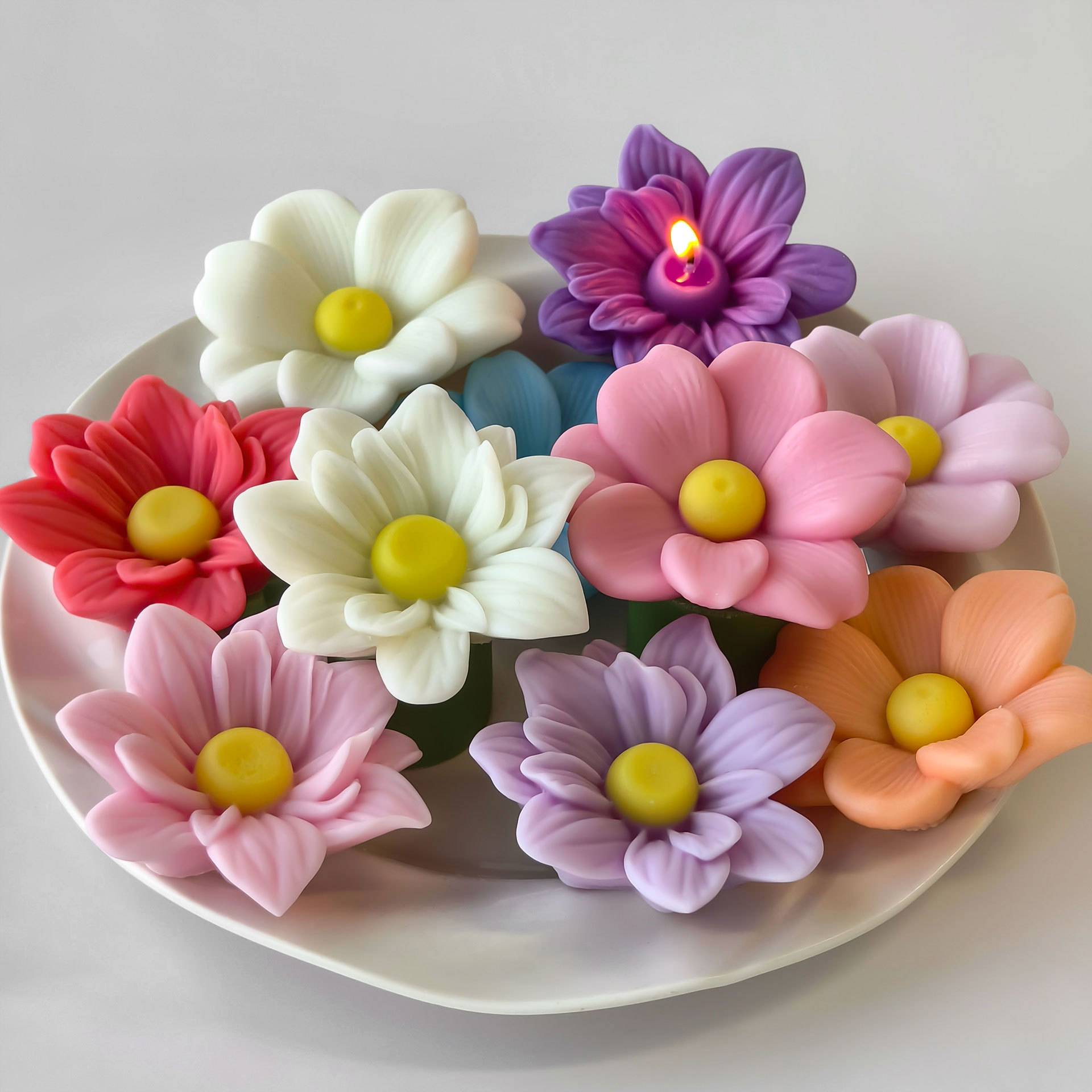DIY Flowers Aroma Candle Silic - đánh giá và giá Soap Making At Home