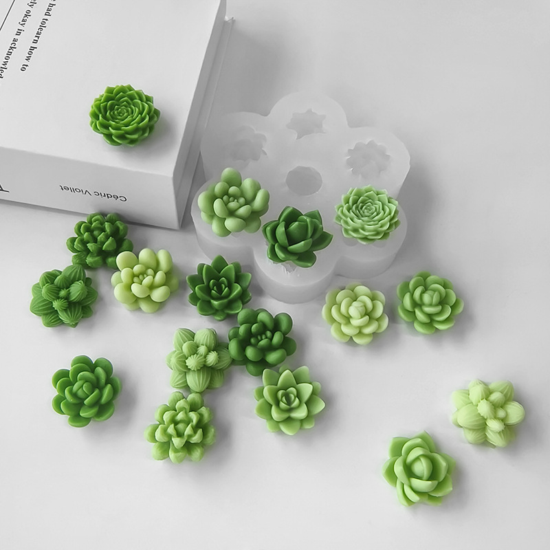 7 In1 Succulent Cactus Silicon - đánh giá và giá Soap Making At Home