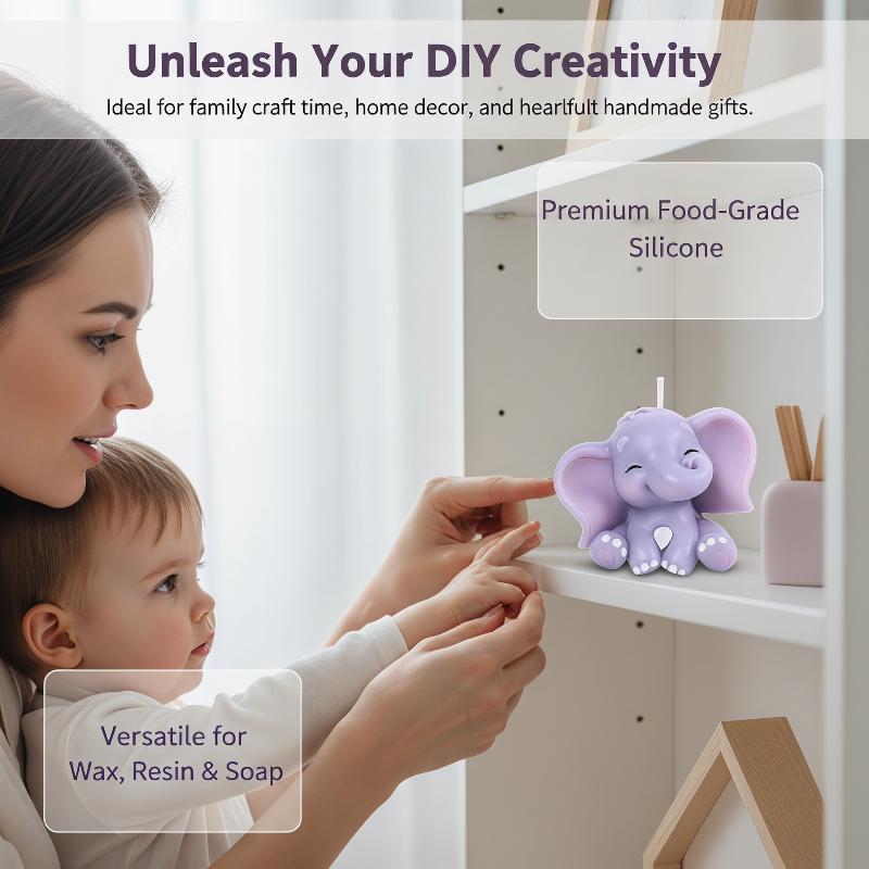 Cute 3D Elephant Silicone Cand - đánh giá và giá Soap Making Name