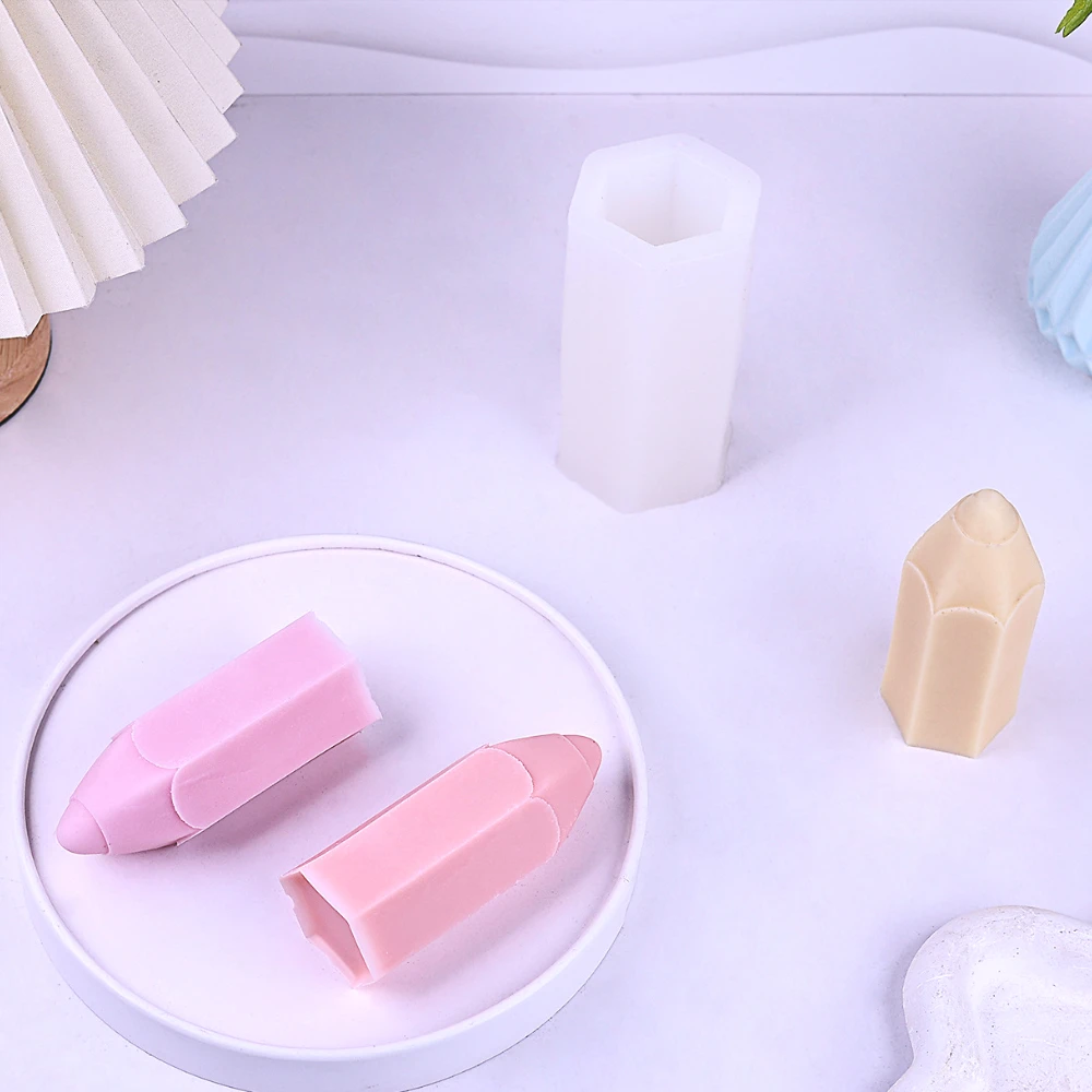 Pencil Shape Candle Silicone M - đánh giá và giá Soap Making In School
