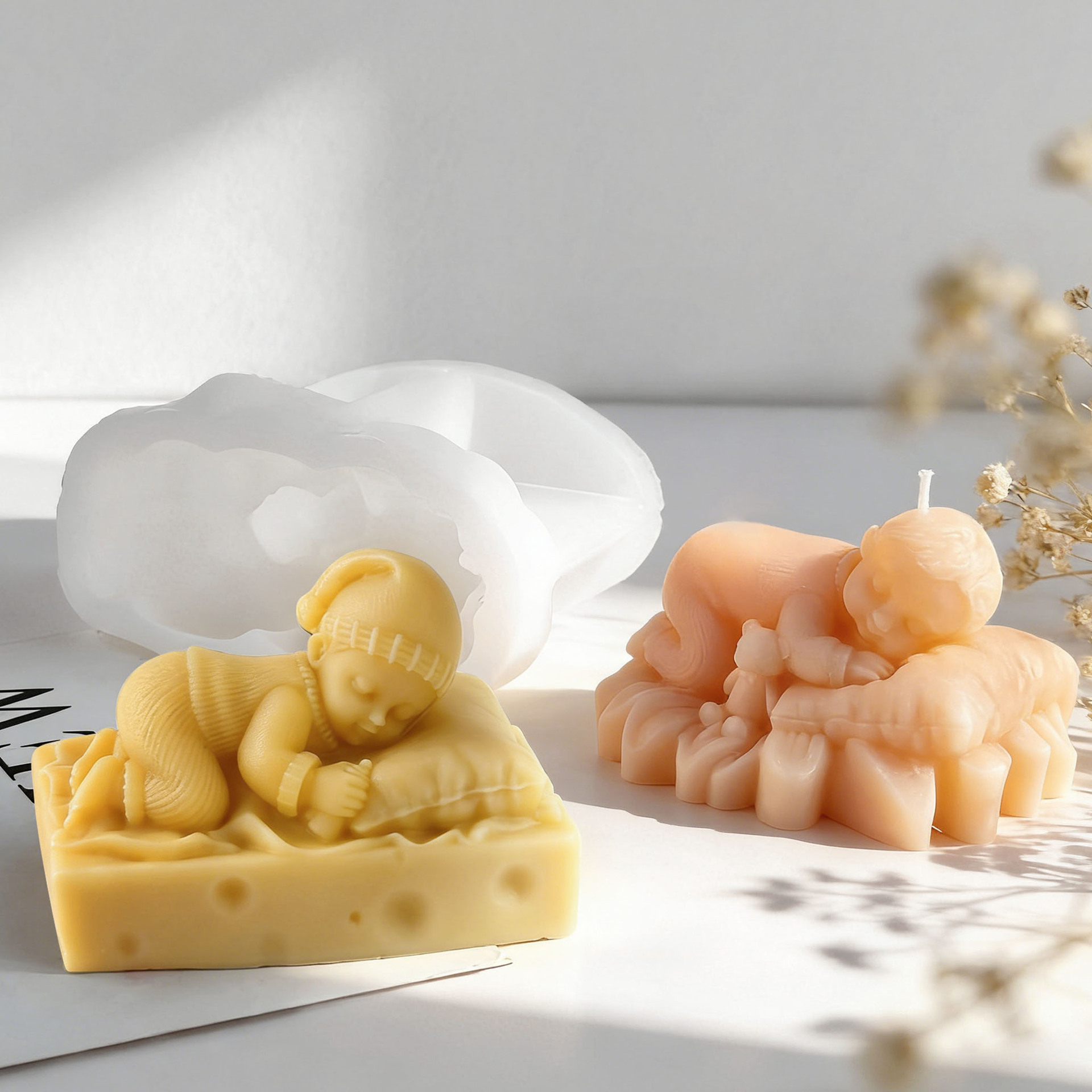 DIY Sleeping Baby Silicone Can - đánh giá và giá Soap Making At Home