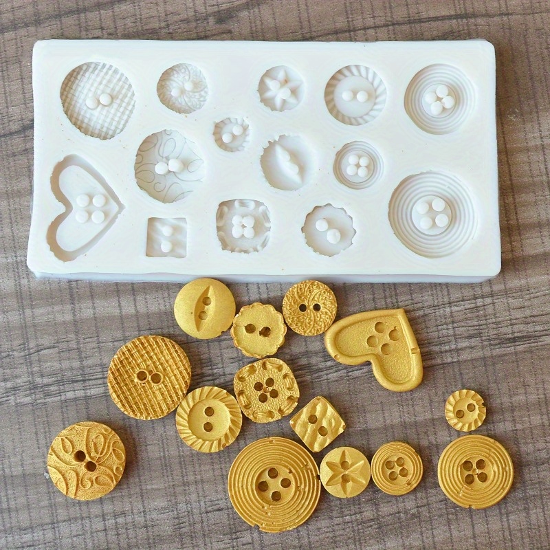 Buttons Shape Silicone Mold Si - đánh giá và giá Soap Making Tutorial