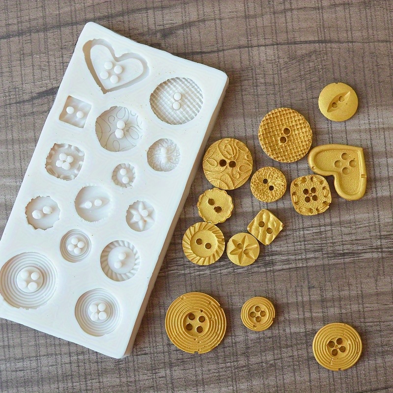 Buttons Shape Silicone Mold Si - đánh giá và giá Soap Making Tutorial