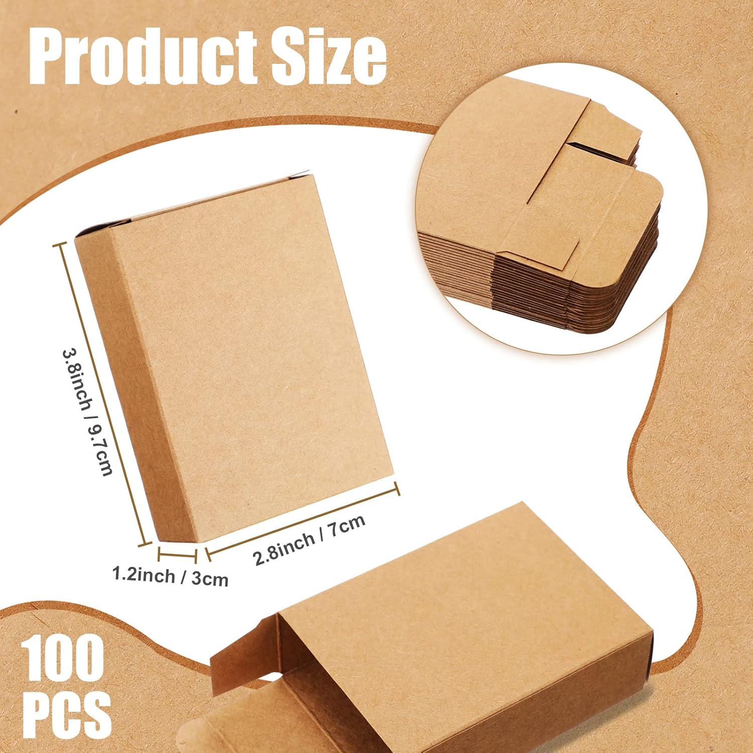100 Pcs Kraft Soap Boxes Packa - đánh giá và giá Soap Making In School