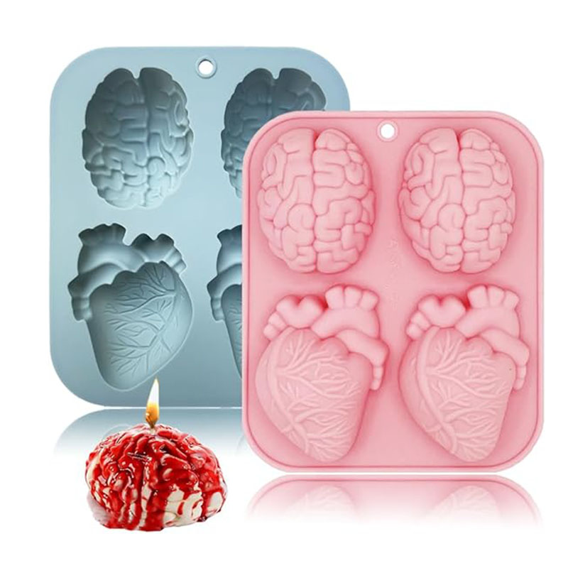 Human Brain And Heart Silicone - đánh giá và giá Soap Making At Home