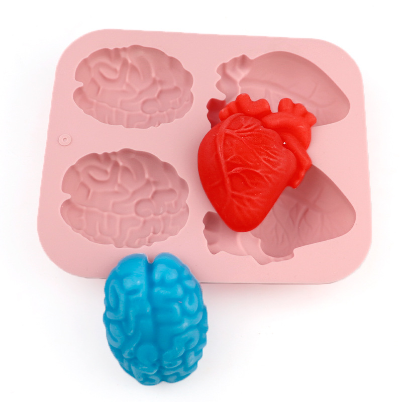 Human Brain And Heart Silicone - đánh giá và giá Soap Making At Home