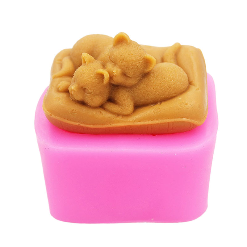 Không Dính Silicone Mèo Khuôn  - đánh giá và giá Soap Making Art