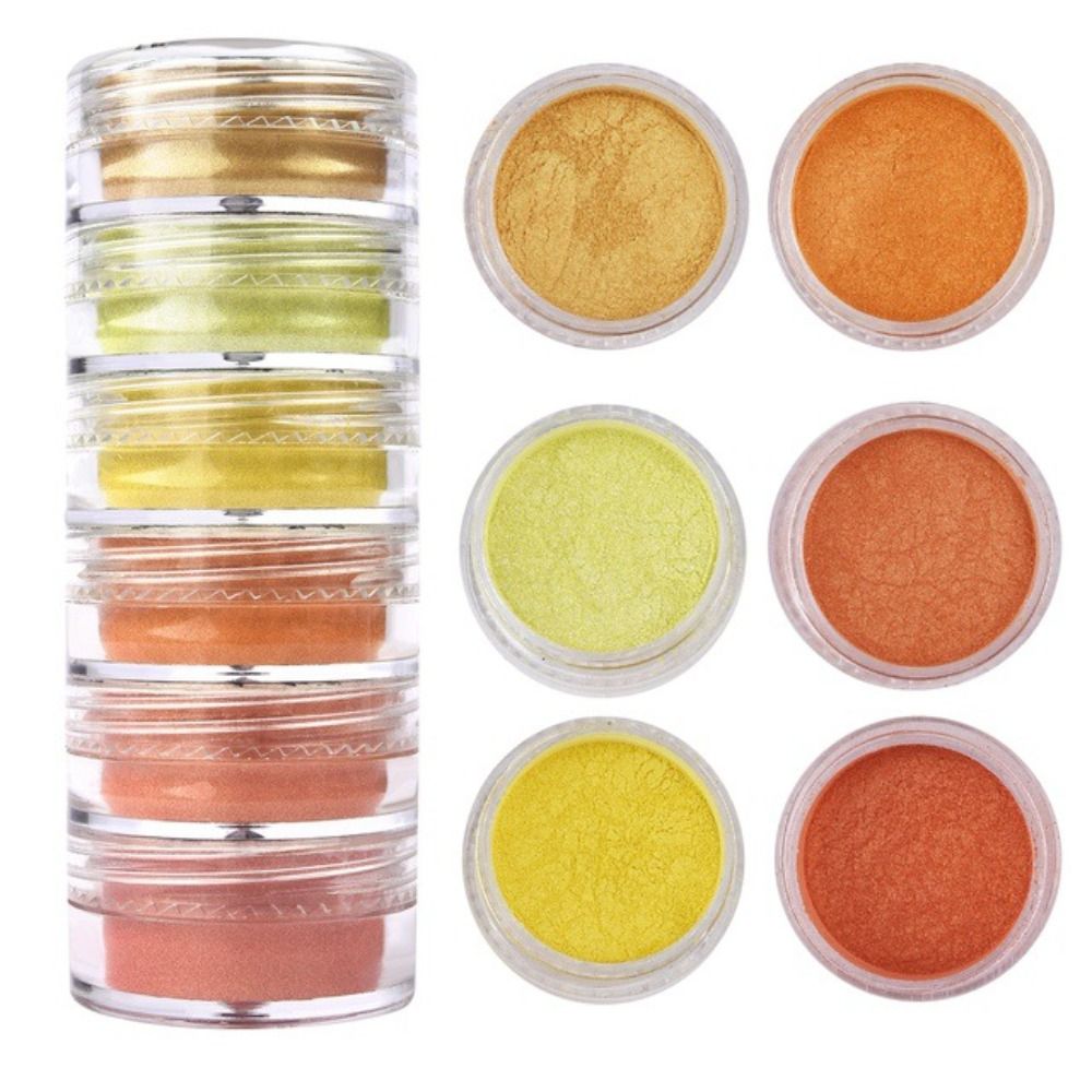 6 Colors/Set Glitter Mica Powd - đánh giá và giá Soap Making Art