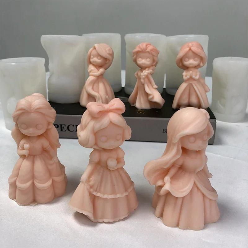 6 Princess Doll Silicone Candl - đánh giá và giá Soap Making At Home