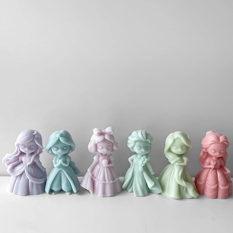 6 Princess Doll Silicone Candl - đánh giá và giá Soap Making At Home