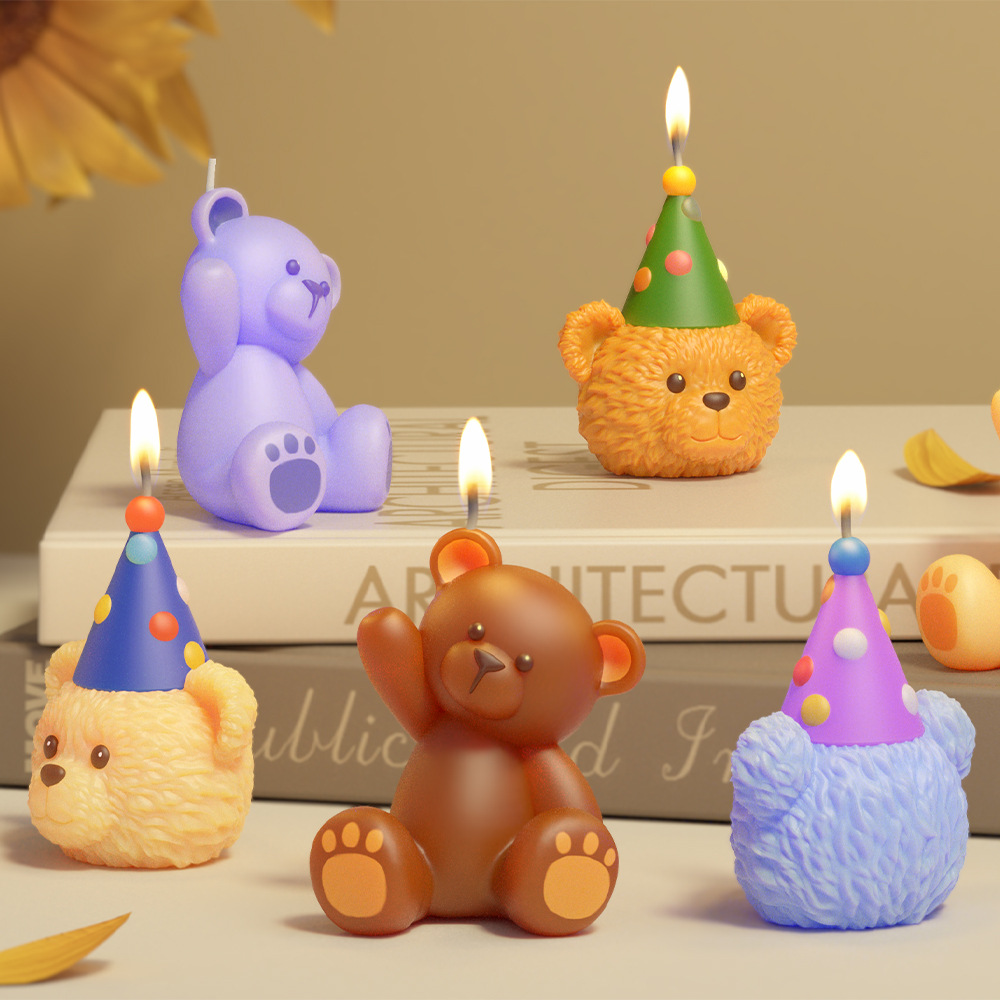 3D Cute Bear Resin Mold for Ca - đánh giá và giá Soap Making Art