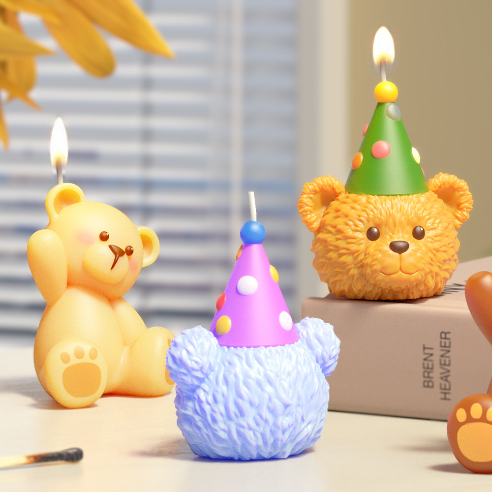 3D Cute Bear Resin Mold for Ca - đánh giá và giá Soap Making Art