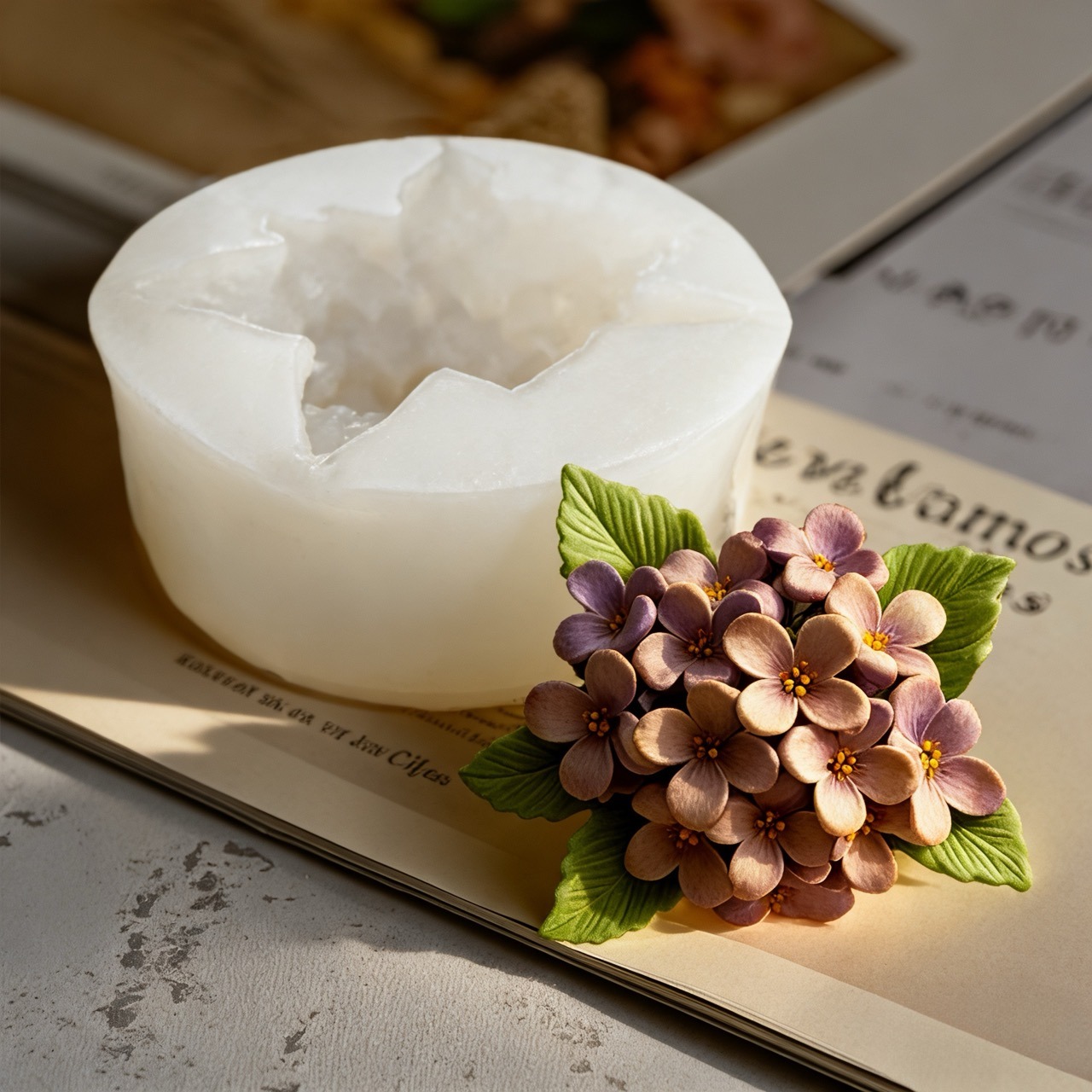 2-Piece 3D Rose and Lilac Sili - đánh giá và giá Soap Making Art