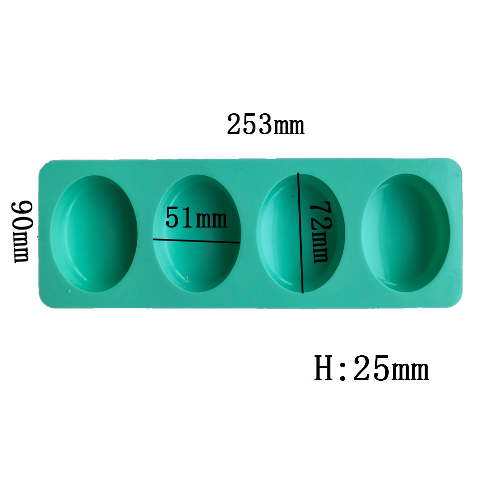 4 Sâu Răng Hình Bầu Dục Xà Phò - đánh giá và giá Soap Making Art