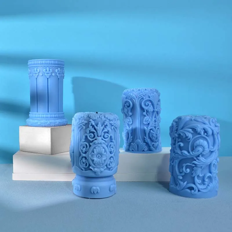 Carved Roman Column Candle Sil - đánh giá và giá Soap Making Art