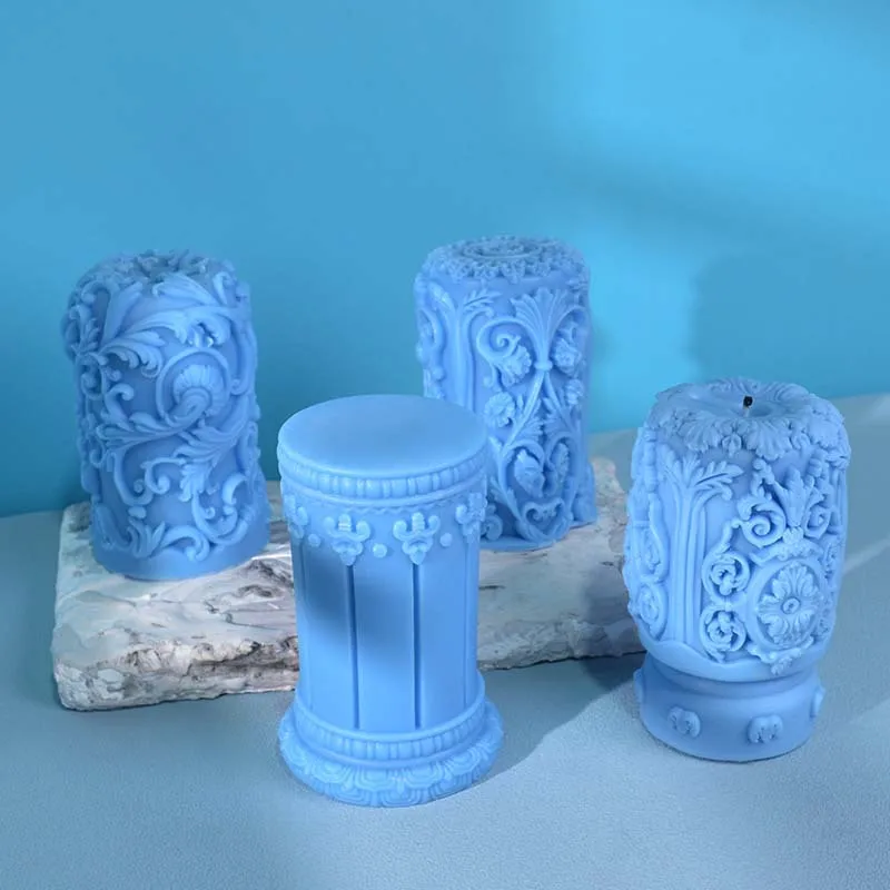 Carved Roman Column Candle Sil - đánh giá và giá Soap Making Art