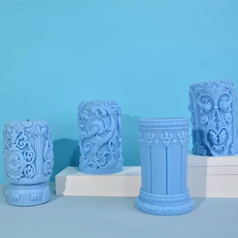 Carved Roman Column Candle Sil - đánh giá và giá Soap Making Art